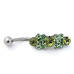 www.piercing-sperky.cz : Piercing do pupíku BCX 01green