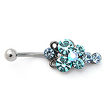 www.piercing-sperky.cz : Piercing do pupíku BCX 03blue