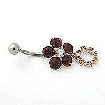 www.piercing-sperky.cz : Piercing do pupíku BCX 04brown