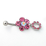 www.piercing-sperky.cz : Piercing do pupíku BCX 04rose