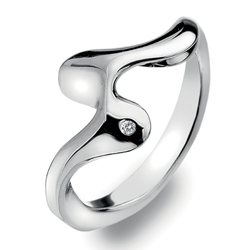 Luxusní stříbrné rhodiované šperky s diamantem od  800,- Kč