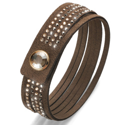 Obrázek č. 1 k produktu: Náramek Oliver Weber s krystaly Swarovski Simple Cut Brown