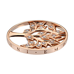 Přívěsek Hot Diamonds Emozioni Tree Of Life Rose Gold Coin