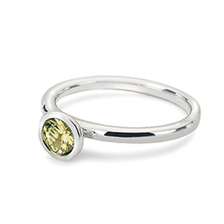 Obrázek č. 1 k produktu: Stříbrný prsten Hot Diamonds Emozioni Scintilla Peridot Nature