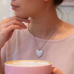 Obrázek č. 3 k produktu: Stříbrný náhrdelník Hot Diamonds Memories Heart Locket DP770