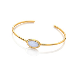 Pozlacený náramek Hot Diamonds X Gemstones Oval DC182
