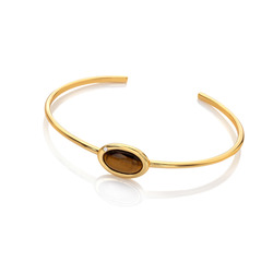Pozlacený náramek Hot Diamonds X Gemstones Oval DC183