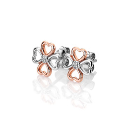 Stříbrné náušnice Hot Diamonds Lucky in Love RG DE633