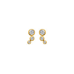 Obrázek č. 3 k produktu: Pozlacené stříbrné náušnice Hot Diamonds X Gemstones DE833