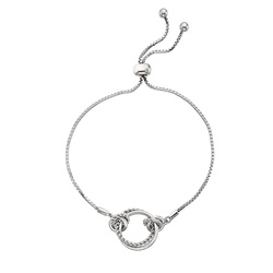 Stříbrný náramek Hot Diamonds Jasmine DL594