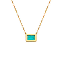 Obrázek č. 3 k produktu: Pozlacený náhrdelník Hot Diamonds X Gemstones Rectangle DN179