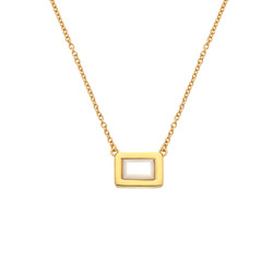 Obrázek č. 2 k produktu: Pozlacený náhrdelník Hot Diamonds X Gemstones Rectangle DN180