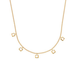 Obrázek č. 3 k produktu: Pozlacený náhrdelník Hot Diamonds X Gemstones Square DN182