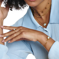 Obrázek č. 1 k produktu: Pozlacený náhrdelník Hot Diamonds X Gemstones Oval DN186
