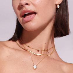 Obrázek č. 1 k produktu: Pozlacený náhrdelník Hot Diamonds X Gemstones Oval DN189