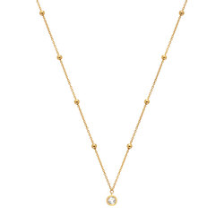Obrázek č. 3 k produktu: Pozlacený náhrdelník Hot Diamonds X Gemstones s bílím topazem DN196
