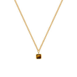 Obrázek č. 3 k produktu: Pozlacený náhrdelník Hot Diamonds X Gemstones s Tygřím okem DN199