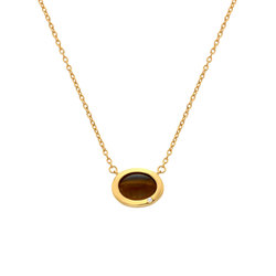 Obrázek č. 3 k produktu: Pozlacený náhrdelník Hot Diamonds X Gemstones s Tygřím okem DN201