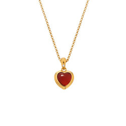 Obrázek č. 3 k produktu: Pozlacený náhrdelník Hot Diamonds X Gemstones s červeným topazem DP1001