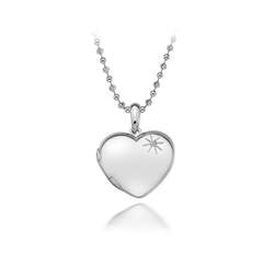 Stříbrný přívěsek Hot Diamonds Memories Heart Locket