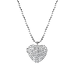 Stříbrný náhrdelník Hot Diamonds Memories Heart Locket DP770
