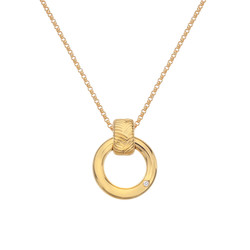 Obrázek č. 3 k produktu: Stříbrný pozlacený náhrdelník Hot Diamonds x Jac Jossa Hope DP847
