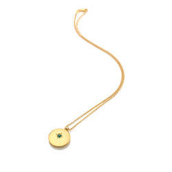Pozlacený náhrdelník Hot Diamonds X Gemstones Locket DP932