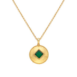 Obrázek č. 2 k produktu: Pozlacený náhrdelník Hot Diamonds X Gemstones Coin DP935