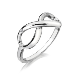 Stříbrný prsten Hot Diamonds Infinity