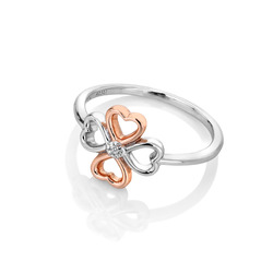 Stříbrný prsten Hot Diamonds Lucky in Love RG DR216