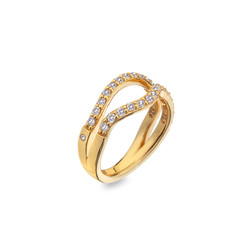 Obrázek č. 2 k produktu: Stříbrný pozlacený prsten Hot Diamonds x Jac Jossa Soul DR223