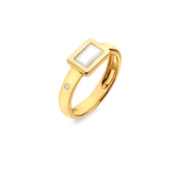 Obrázek č. 3 k produktu: Pozlacený prsten Hot Diamonds X Gemstones Rectangle DR262