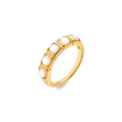 Obrázek č. 2 k produktu: Pozlacený prsten Hot Diamonds X Gemstones Square DR264