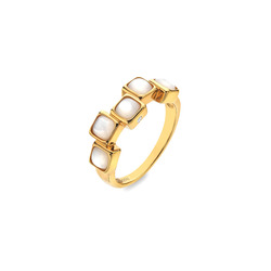 Obrázek č. 2 k produktu: Pozlacený prsten Hot Diamonds X Gemstones Square DR267