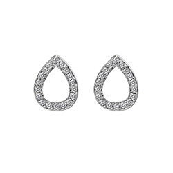 Stříbrné náušnice Hot Diamonds Teardrop Micro Bliss DE555