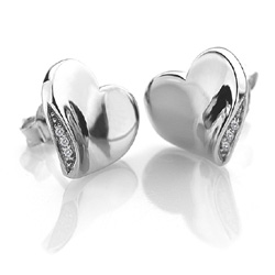 Obrázek č. 3 k produktu: Stříbrné náušnice Hot Diamonds Simply Sparkle Heart