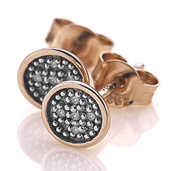 Obrázek č. 2 k produktu: Stříbrné náušnice Hot Diamonds Stargazer Circle Rose Gold