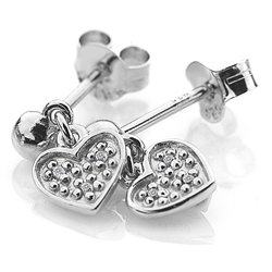 Obrázek č. 3 k produktu: Stříbrné náušnice Hot Diamonds Stargazer Heart