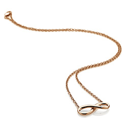 Obrázek č. 1 k produktu: Stříbrný náhrdelník Hot Diamonds Infinity Rose Gold