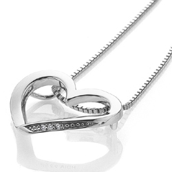 Obrázek č. 1 k produktu: Stříbrný přívěsek Hot Diamonds Simply Sparkle Open Heart