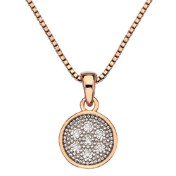 stargazer circle rose gold přívěsek