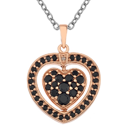 Obrázek č. 6 k produktu: Stříbrný náhrdelník Hot Diamonds Turning Heart Rose Gold
