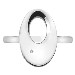 Obrázek č. 1 k produktu: Stříbrný prsten Hot Diamonds Emerge Oval
