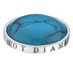 Stříbrný přívěsek Hot Diamonds Emozioni Turquoise Coin