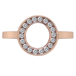 Obrázek č. 1 k produktu: Stříbrný prsten Hot Diamonds Emozioni Saturno Rose Gold