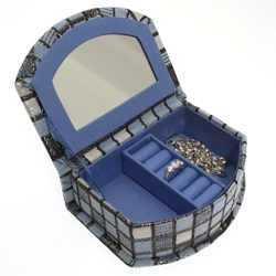 Obrázek č. 1 k produktu: Šperkovnice JKBox Cube Blue SP295-A13 - II.jakost