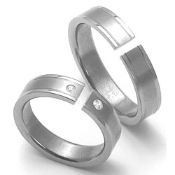 Obrázek č. 1 k produktu: Dámský titanový snubní prsten TTN3402