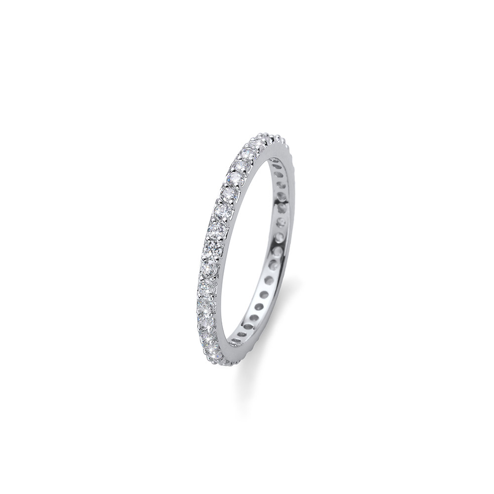 Stříbrný prsten s krystaly Swarovski Oliver Weber Jolie 63225