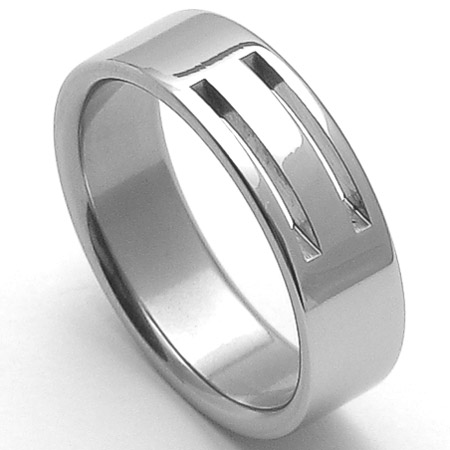 Pánský ocelový snubní prsten RZ86104